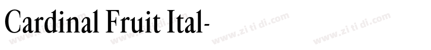 Cardinal Fruit Ital字体转换 Cardinal Fruit Ital字体转换